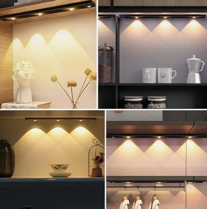 LED Motion Sensor Cabinet Light β USB Rechargeable, 3 Modes & Easy Stick-On