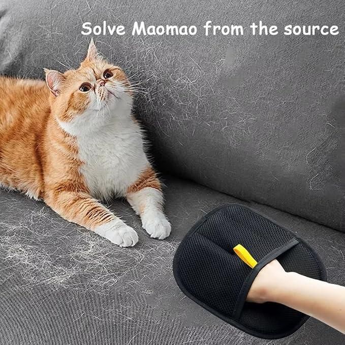 Pet Hair Removal Glove โ Groom, De-Shed & Massage for Cats & Dogs