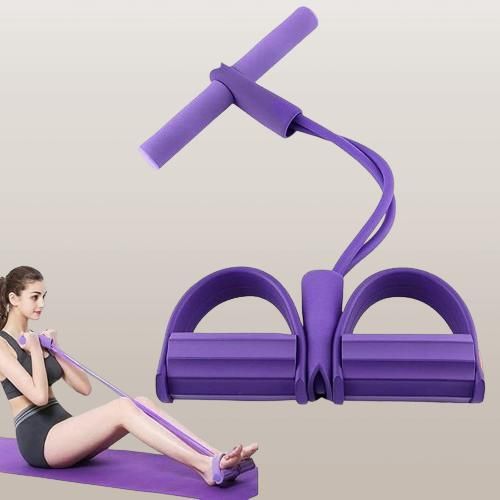 Pedal Resistance Band – 4-Rope Yoga & Full Body Workout Trainer