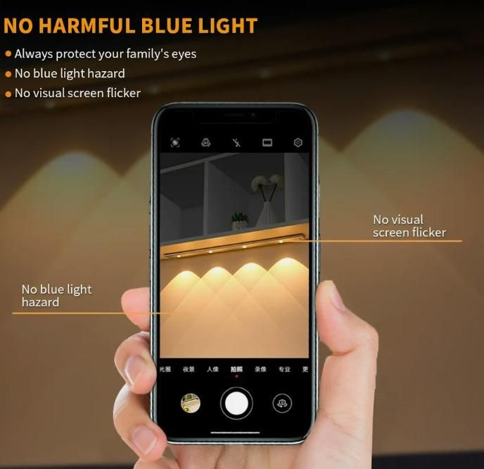 LED Motion Sensor Cabinet Light β USB Rechargeable, 3 Modes & Easy Stick-On