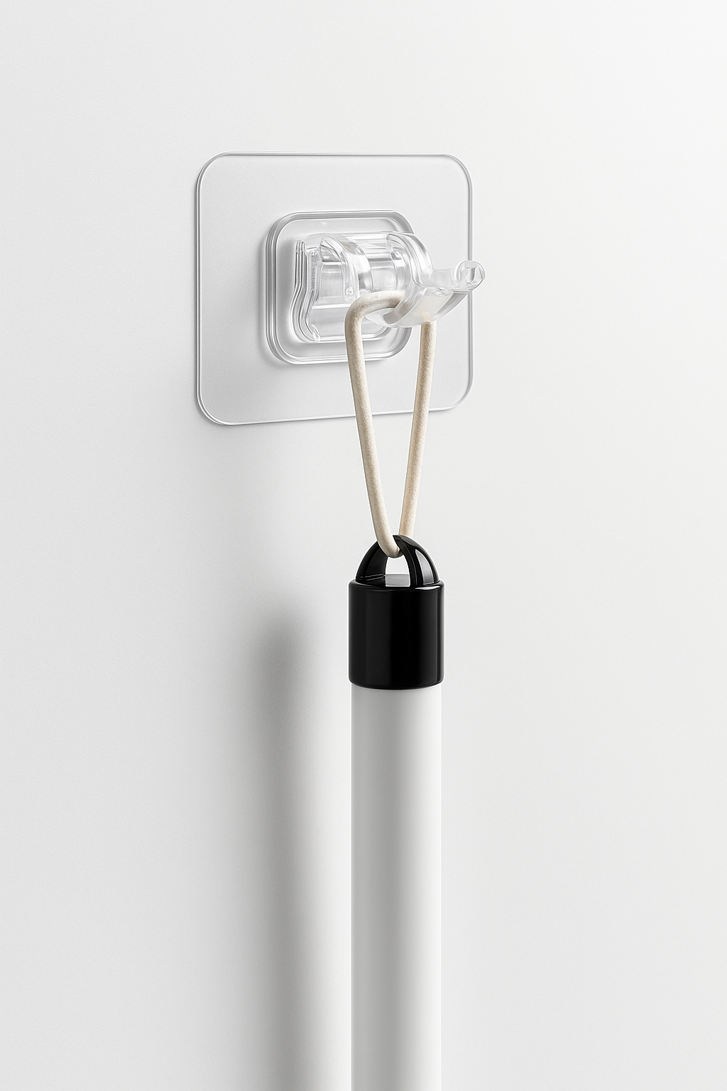 Self-Adhesive Rod Clip Hooks (Pack of 6) – No Drill, Easy Stick-On for Curtain & Towel Rods