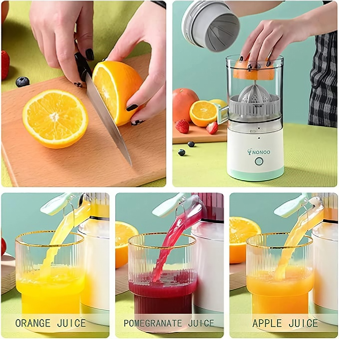 Electric Citrus Juicer – USB Rechargeable, Portable & Perfect for Fresh Juice Anywhere
