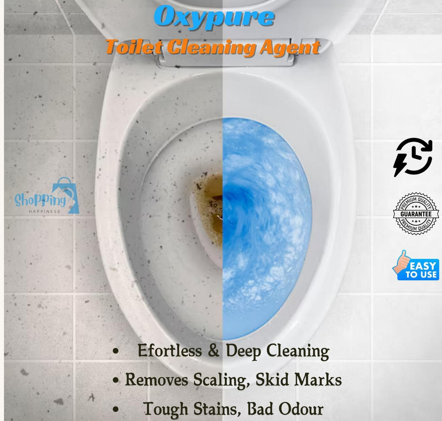 OxyPure Toilet Cleaning Powder – Deep Clean & Deodorize (Pack of 2 x 100g)