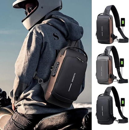 Unisex Sling Bag – Stylish Leather Look, Lightweight & Travel-Ready