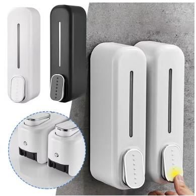 Wall-Mounted Manual Soap Dispenser – Space-Saving, Easy Press & Refillable