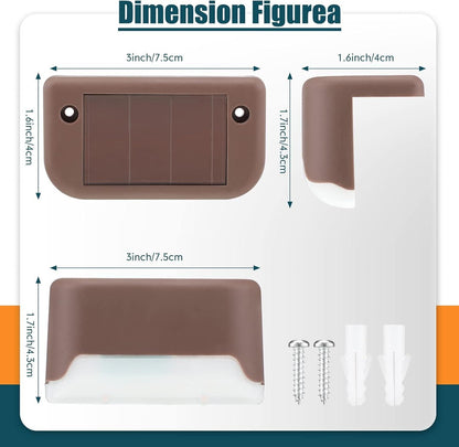 Solar Deck Lights Outdoor – Waterproof LED Step, Fence & Garden Lighting for Home Decoration