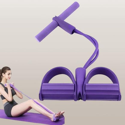Pedal Resistance Band – 4-Rope Yoga & Full Body Workout Trainer