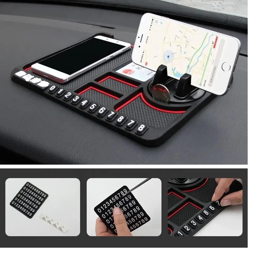 HSR Anti-Slip Car Phone & GPS Holder – Silicone Dashboard Mount for All Phones