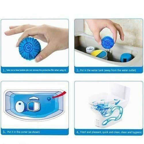 Toilet Cleaning Tablets (Pack of 10) – Deep Clean, Deodorize & Freshen with Every Flush