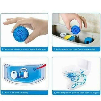Toilet Cleaning Tablets (Pack of 10) – Deep Clean, Deodorize & Freshen with Every Flush
