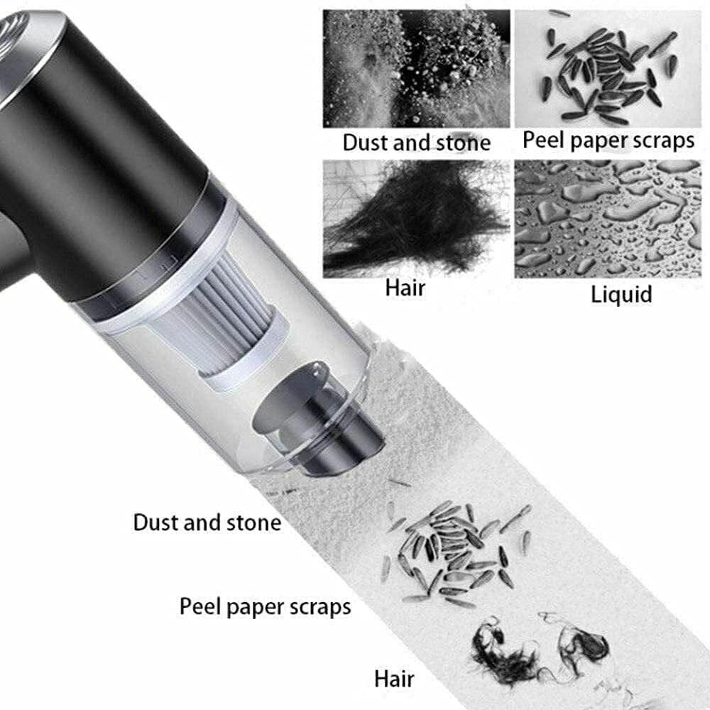 Portable Air Duster & Wireless Vacuum Cleaner – Rechargeable 2-in-1 Dust Blower for Home, Car & Electronics