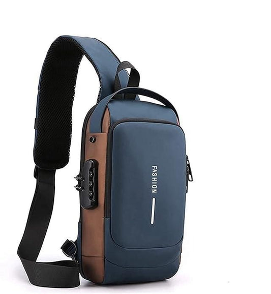 Unisex Sling Bag – Stylish Leather Look, Lightweight & Travel-Ready