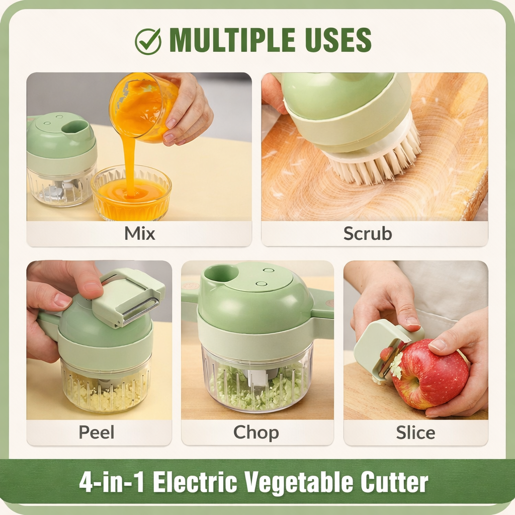 Smart 4-in-1 Electric Vegetable Cutter