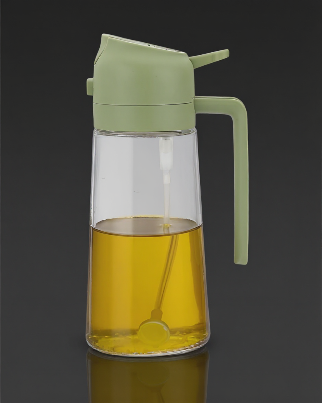 Smart Glass Oil Dispenser Bottle – 2-in-1 Spray & Pour Design for Effortless Cooking