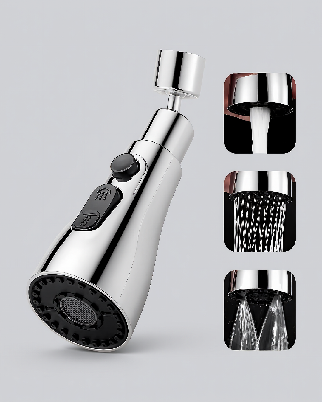 Smart Kitchen Faucet Nozzle – 3-in-1 Spray Modes for Easy, Efficient Washing