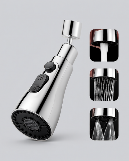 Smart Kitchen Faucet Nozzle – 3-in-1 Spray Modes for Easy, Efficient Washing