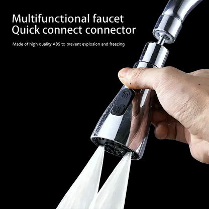 Smart Kitchen Faucet Nozzle – 3-in-1 Spray Modes for Easy, Efficient Washing