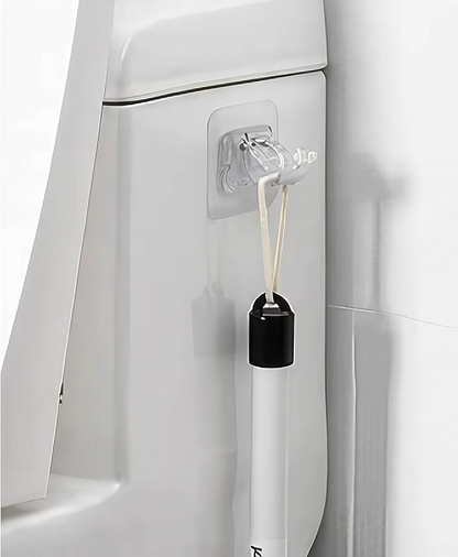 Self-Adhesive Rod Clip Hooks (Pack of 6) – No Drill, Easy Stick-On for Curtain & Towel Rods