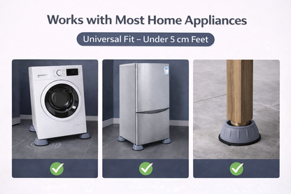 Anti Vibration Pads for Washing Machine – Shockproof Feet (4 Pcs)