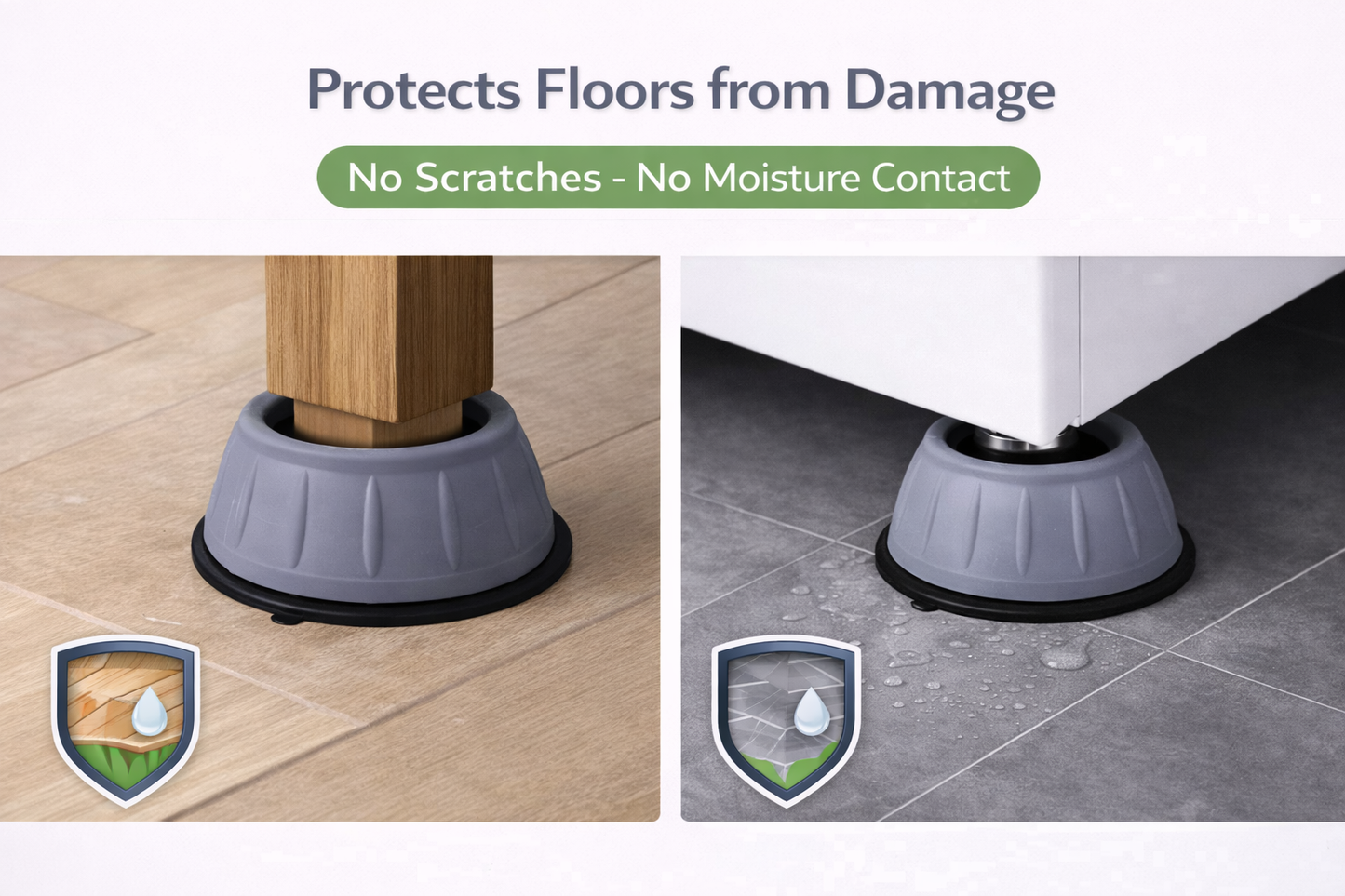 Anti Vibration Pads for Washing Machine – Shockproof Feet (4 Pcs)