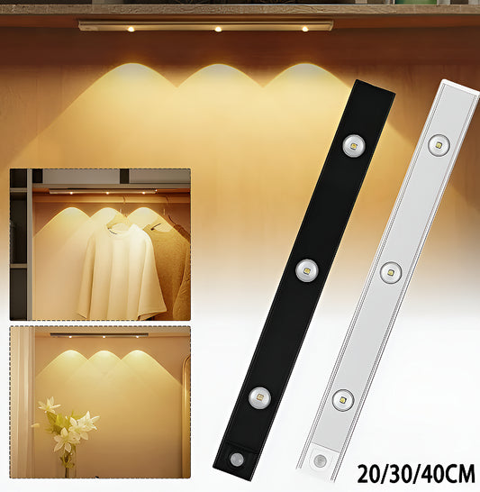 LED Motion Sensor Cabinet Light – USB Rechargeable, Stick-On & Auto On/Off