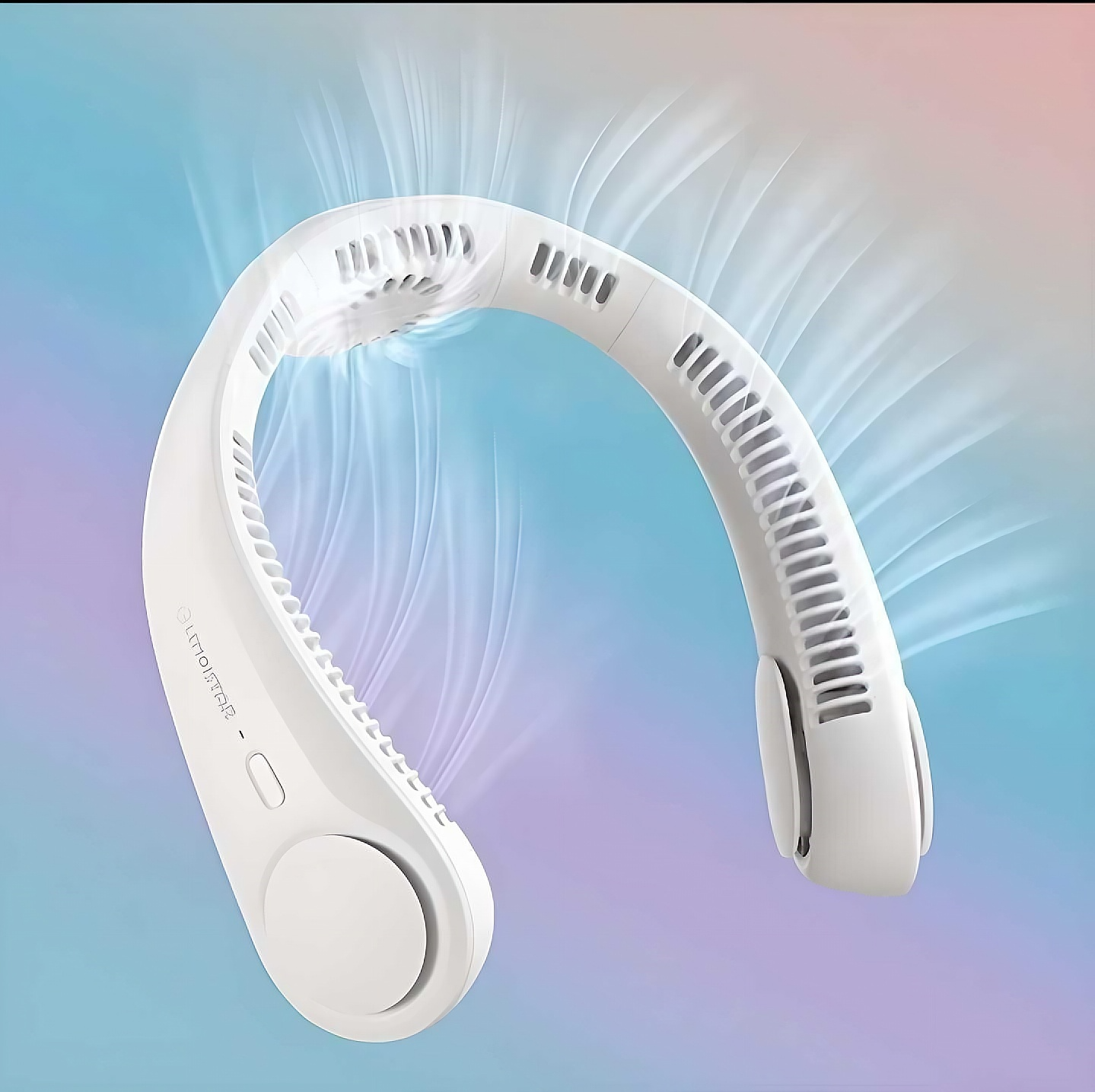 Bladeless Rechargeable Neck Fan – Portable, Wearable & Hands-Free Cooling