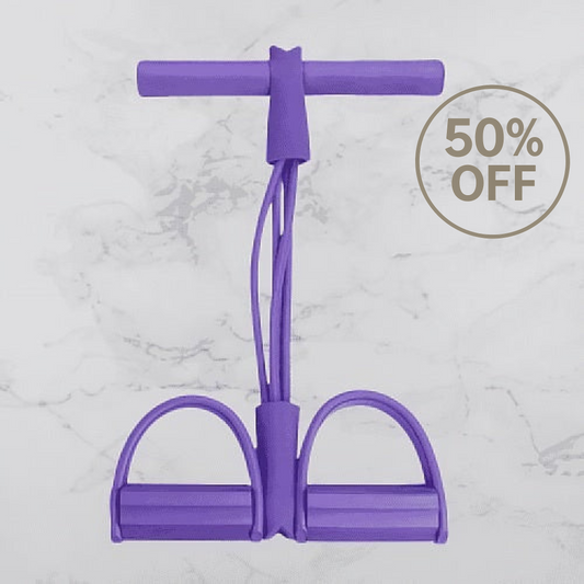 Pedal Resistance Band – 4-Rope Yoga & Full Body Workout Trainer