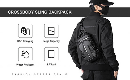Smart Sling Bag with USB Charging Port – Stay Connected & Hands-Free On the Go